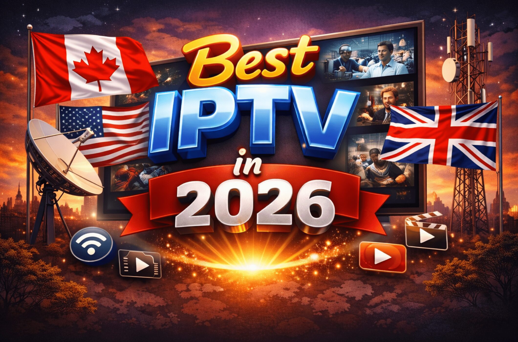 Premium IPTV subscription worldwide with live TV channels sports movies and HD 4K streaming