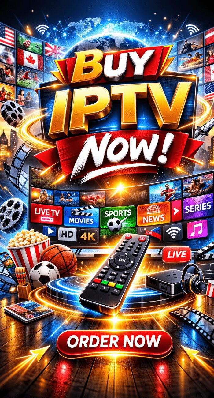 Premium IPTV subscription worldwide with live TV channels sports movies and HD 4K streaming