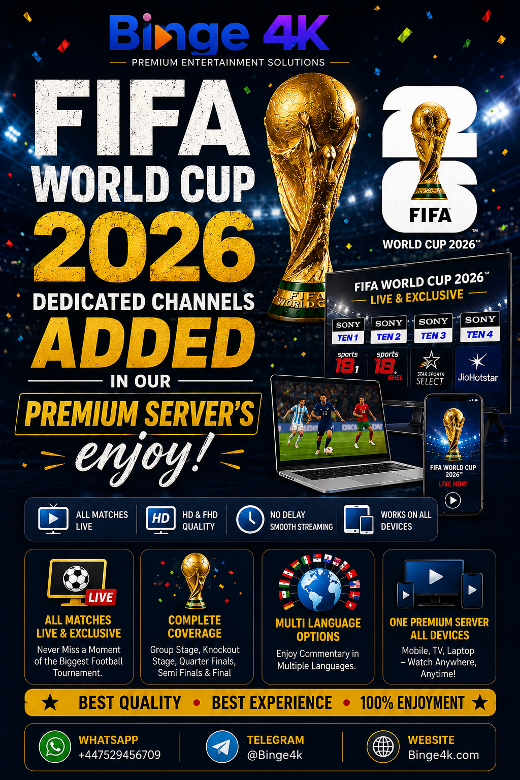 Binge4k IPTV, Binge4k TV, Binge4k Live TV, Binge4k Premium IPTV, Binge4k Streaming, Binge4k Sports IPTV, Binge4k 4K IPTV, Binge4k IPTV Subscription, Binge4k IPTV Provider, FIFA World Cup 2026 IPTV, FIFA World Cup 2026 Live, Watch FIFA World Cup 2026, FIFA 2026 Streaming, World Cup 2026 Live TV, FIFA World Cup Channels, Watch World Cup in 4K, FIFA 2026 Sports IPTV, FIFA World Cup USA Canada Mexico, Live Sports IPTV, 4K Sports Streaming, HD Live Channels, Premium Sports IPTV, Football Live Streaming, Soccer IPTV Service, Live Football TV, International Sports Channels, Sports Streaming Service, IPTV for Football Fans, Best IPTV for FIFA World Cup 2026, Watch FIFA World Cup 2026 in 4K, Premium IPTV with Sports Channels, Best IPTV for Live Football, IPTV with International Channels, Buy IPTV Subscription Online, Affordable IPTV Service, IPTV with PPV Events, IPTV for Smart TV and Firestick, Stable IPTV for Sports Streaming, Live Soccer Streaming, UEFA Football Live, Sports Channels in HD, IPTV for Android TV, IPTV for Firestick, IPTV for Samsung TV, IPTV with 24/7 Channels, Best 4K IPTV Service, Global IPTV Streaming, IPTV Reseller Panel, Premium Entertainment IPTV, Live Cricket and Football IPTV, Unlimited IPTV Channels, IPTV with Movies and Sports